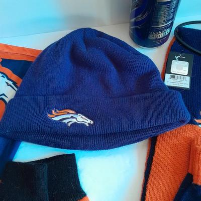 Denver Bronco's Winterwear and Insulated Mug Hats, Gloves, Scarves