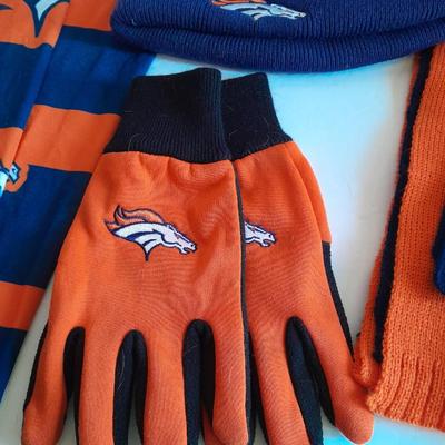Denver Bronco's Winterwear and Insulated Mug Hats, Gloves, Scarves