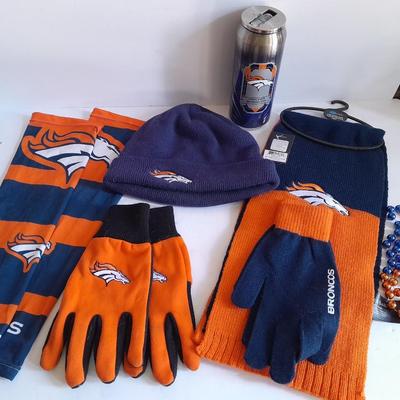Denver Bronco's Winterwear and Insulated Mug Hats, Gloves, Scarves
