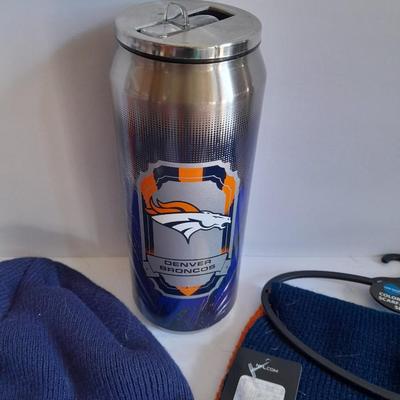Denver Bronco's Winterwear and Insulated Mug Hats, Gloves, Scarves