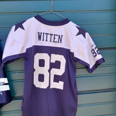 Reebok Vintage collection NFL Size Large Sports Jersey Witten and small Child's sized Jersey # 82