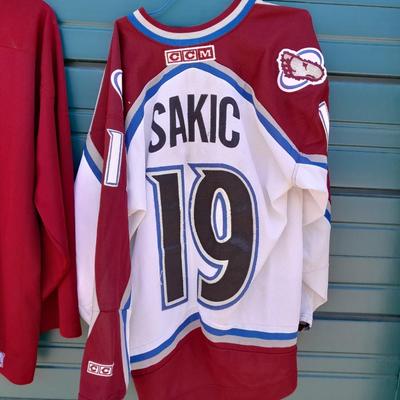 Two NHL Colorado Avalanche Jerseys size XL