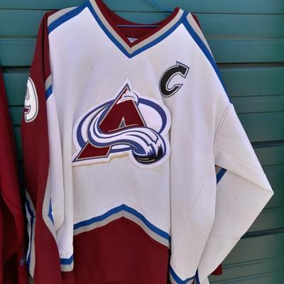 Two NHL Colorado Avalanche Jerseys size XL