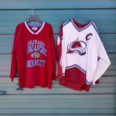 Two NHL Colorado Avalanche Jerseys size XL