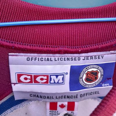 Two NHL Colorado Avalanche Jerseys size XL