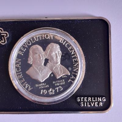 1973 Bicentennial Commemorative Silver Medal, American Revolution