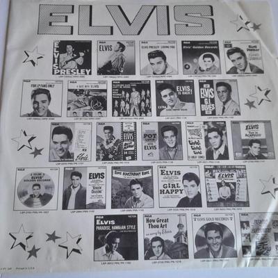 Two Elvis Presley "Legendary Concert Performances" and "Our Memories of Elvis" vinyl LP 12" Records