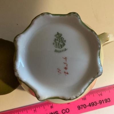 Antique Bavaria Dish, Sugar Bowl and Creamer.