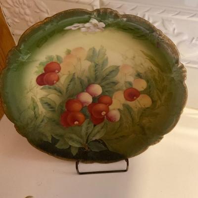 Antique Bavaria Dish, Sugar Bowl and Creamer.