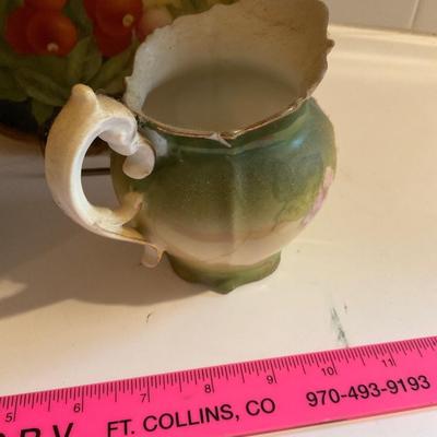 Antique Bavaria Dish, Sugar Bowl and Creamer.
