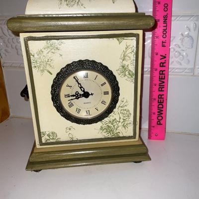 Mantle Clock with Hidden storage.