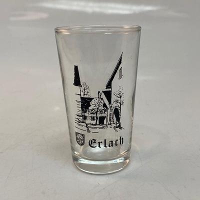 Vintage Erlach Vacation Travel Souvenir Shot Glass Switzerland
