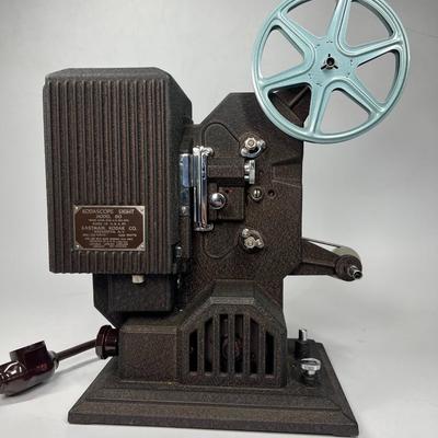 Vintage Working Kodascope Eight Model 80 8mm Film Projector with Carrying Case & Film Reel
