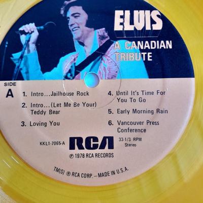 Vintage Elvis Presley A Canadian Tribute Special Gold Album LP Vinyl 12" Record