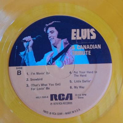 Vintage Elvis Presley A Canadian Tribute Special Gold Album LP Vinyl 12" Record