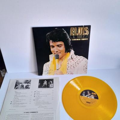 Vintage Elvis Presley A Canadian Tribute Special Gold Album LP Vinyl 12" Record