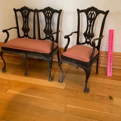 Decorative Doll Chair and Bench.