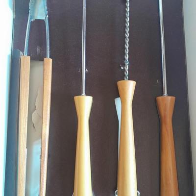 Vintage The Washburn Company Outdoor Barbecue Tools New in Box NICE SET!