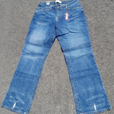 Brand new with tags Size 14 Steve & Barry's Boot Cut Dungaree's Jeans with three XL tops
