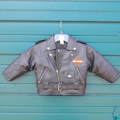 3T - 4T Boys Clothes Leather vest & Faux Harley Davidson Leather Jacket