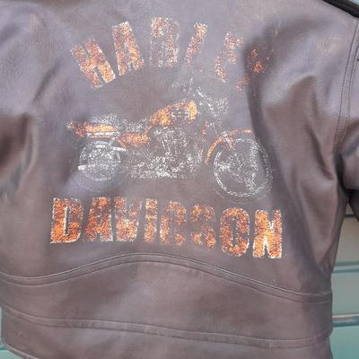 3T - 4T Boys Clothes Leather vest & Faux Harley Davidson Leather Jacket