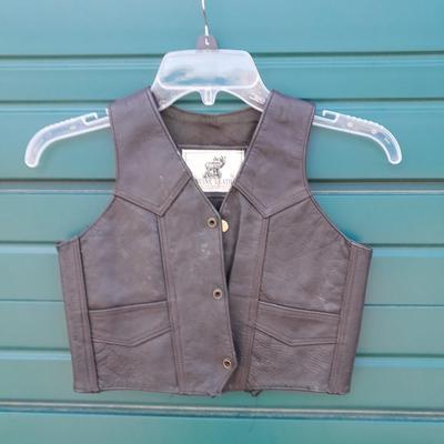 3T - 4T Boys Clothes Leather vest & Faux Harley Davidson Leather Jacket