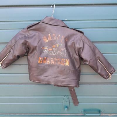 3T - 4T Boys Clothes Leather vest & Faux Harley Davidson Leather Jacket