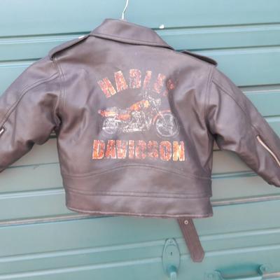 3T - 4T Boys Clothes Leather vest & Faux Harley Davidson Leather Jacket