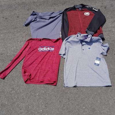 Men's Shirt tops Dallas Cowboys polo NWT, Addiads long sleeve and more