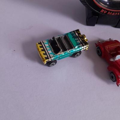 Die cast Metal cars, Hot wheels Micro machine keychain and three micro machine cars