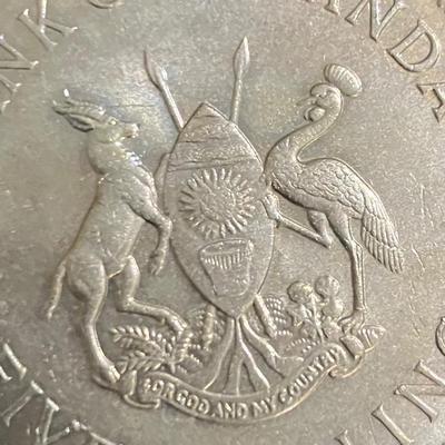 Uganda 1968 Coin 5 Shillings Silver Bank of Uganda