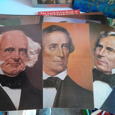 All about the United States Presidents, Books, framed picture, and Presidential Coins!