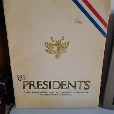 All about the United States Presidents, Books, framed picture, and Presidential Coins!