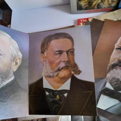 All about the United States Presidents, Books, framed picture, and Presidential Coins!