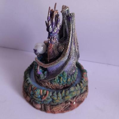 Dragons - Dragonfury hand painted Limited edition No. CP21219 and another Dragon Figure