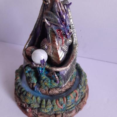 Dragons - Dragonfury hand painted Limited edition No. CP21219 and another Dragon Figure