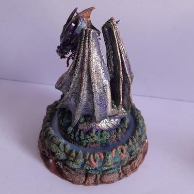 Dragons - Dragonfury hand painted Limited edition No. CP21219 and another Dragon Figure