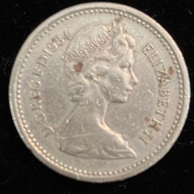 1984 UK One Pound Rare Coin â€œScottish Thistleâ€