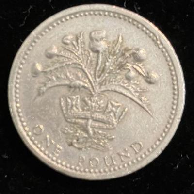1984 UK One Pound Rare Coin â€œScottish Thistleâ€