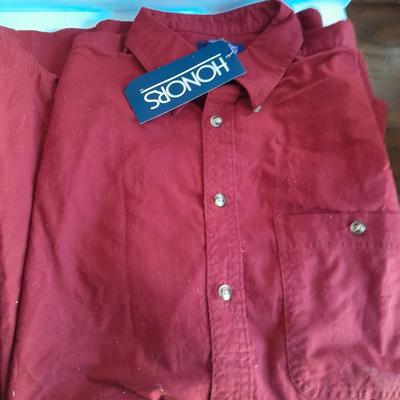 Brand new with tags Men's Golden Denim size 42 with two new Honors Medium sized shirts