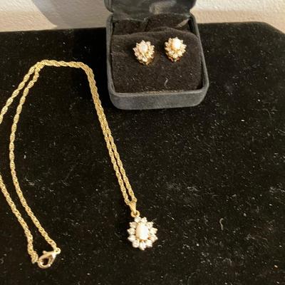 17â€ Necklace and Earrings Set with Box