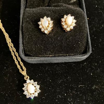 17â€ Necklace and Earrings Set with Box