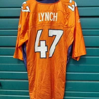 NFL Reebok Denver Bronco's # 47 Lynch Jersey Size Large