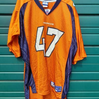 NFL Reebok Denver Bronco's # 47 Lynch Jersey Size Large