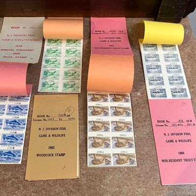 Stamp Collection with 160 uncancelled NJ Wildlife Stamps in 8 Complete Books