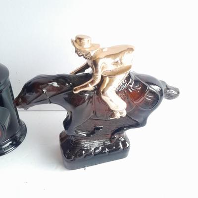 Western Avon collectible bottles Fish, Cowboy, Lantern, Hunting dog and duck