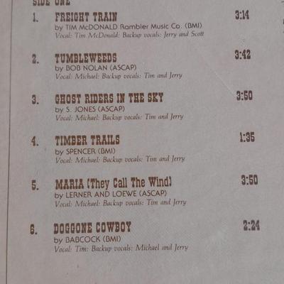 Collection of 12" LP Vinyl Record Albums Frizell & West, Starlite Ramblers, Chet Adkins, and The Blackwood