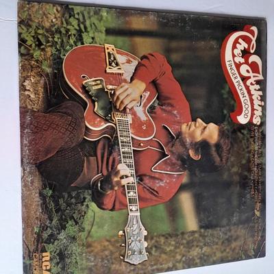 Collection of 12" LP Vinyl Record Albums Frizell & West, Starlite Ramblers, Chet Adkins, and The Blackwood