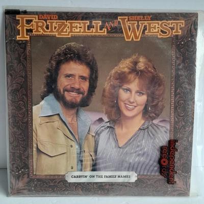 Collection of 12" LP Vinyl Record Albums Frizell & West, Starlite Ramblers, Chet Adkins, and The Blackwood