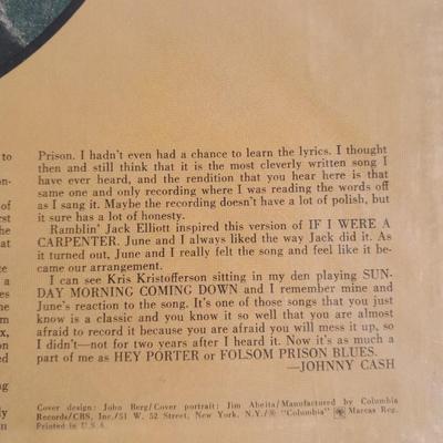 Johnny Cash & Rosanne Cash 12" LP Vinyl Record Albums in Great condition!